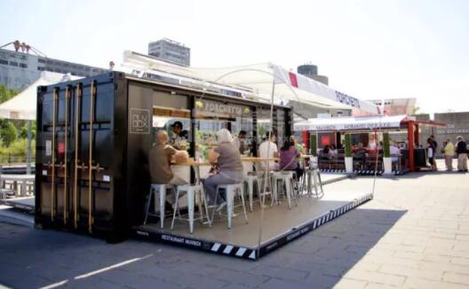 濟南甸柳小區集裝箱移動板房售貨亭 濟南甸柳小區集裝箱移動板房售貨亭